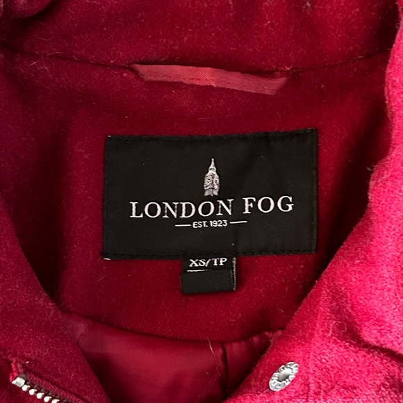London Fog Pea Coat with Hood - Picture 3 of 10